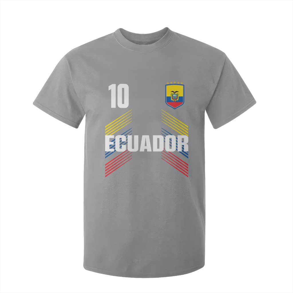 Ecuador Soccer Sports Graphic Number 10 Jersey Style T Shirt For Kid Proud Ecuadorian Football Fans Game Day Pride TS02 Sport Gray Print Your Wear