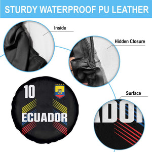 Ecuador Soccer Sports Graphic Number 10 Jersey Style Spare Tire Cover Proud Ecuadorian Football Fans Game Day Pride TS02 Print Your Wear