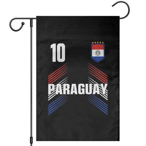 Paraguay Soccer Sports Graphic Number 10 Jersey Style Garden Flag Proud Paraguayan Football Fans Game Day Pride TS02 Black Print Your Wear