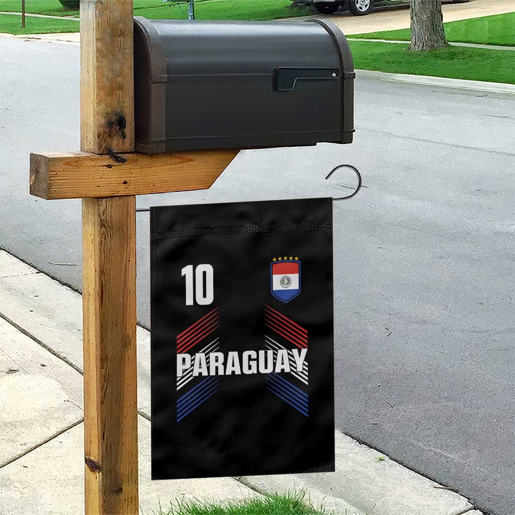 Paraguay Soccer Sports Graphic Number 10 Jersey Style Garden Flag Proud Paraguayan Football Fans Game Day Pride TS02 Print Your Wear