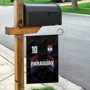 Paraguay Soccer Sports Graphic Number 10 Jersey Style Garden Flag Proud Paraguayan Football Fans Game Day Pride TS02 Print Your Wear