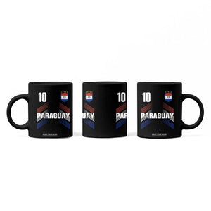Paraguay Soccer Sports Graphic Number 10 Jersey Style Coffee Mug Proud Paraguayan Football Fans Game Day Pride TS02 Print Your Wear