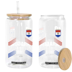 Paraguay Soccer Sports Graphic Number 10 Jersey Style Glass Can Proud Paraguayan Football Fans Game Day Pride TS02 Print Your Wear