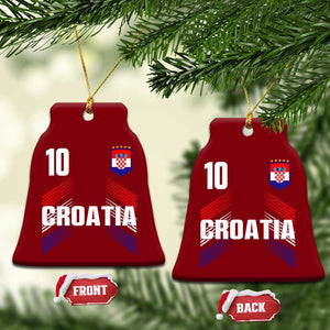 Croatia Soccer Sports Graphic Number 10 Jersey Style Ceramic Ornament Proud Croatian Football Fans Game Day Pride TS02 Print Your Wear
