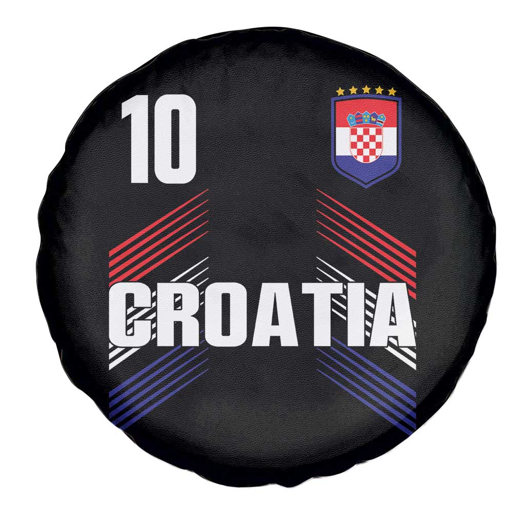 Croatia Soccer Sports Graphic Number 10 Jersey Style Spare Tire Cover Proud Croatian Football Fans Game Day Pride TS02 Print Your Wear