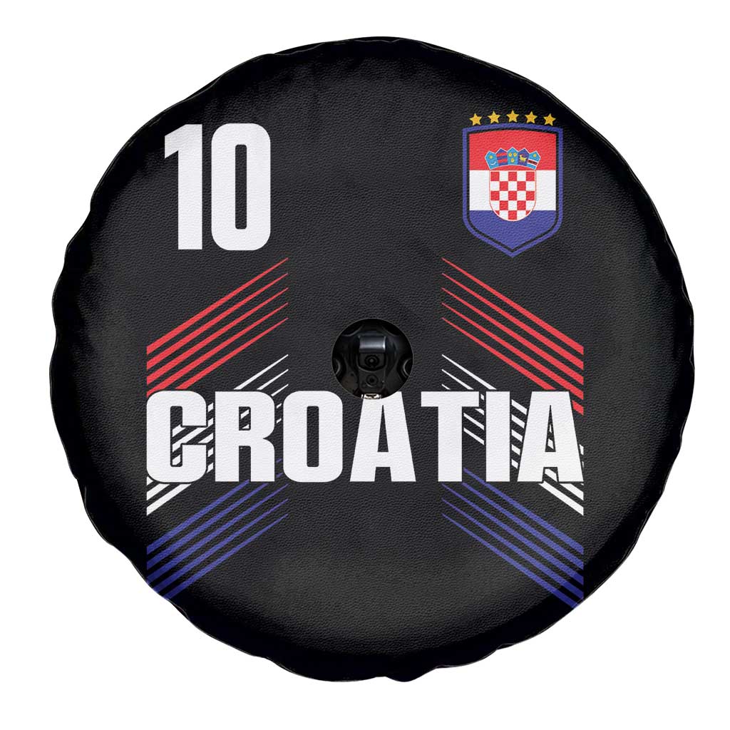 Croatia Soccer Sports Graphic Number 10 Jersey Style Spare Tire Cover Proud Croatian Football Fans Game Day Pride TS02 Print Your Wear