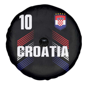 Croatia Soccer Sports Graphic Number 10 Jersey Style Spare Tire Cover Proud Croatian Football Fans Game Day Pride TS02 Print Your Wear