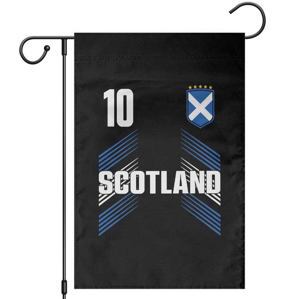Scotland Soccer Sports Graphic Number 10 Jersey Style Garden Flag Proud Scottish Football Fans Game Day Pride TS02 Black Print Your Wear