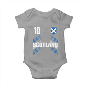 Scotland Soccer Sports Graphic Number 10 Jersey Style Baby Onesie Proud Scottish Football Fans Game Day Pride TS02 Sport Gray Print Your Wear