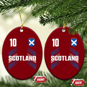 Scotland Soccer Sports Graphic Number 10 Jersey Style Ceramic Ornament Proud Scottish Football Fans Game Day Pride TS02 Print Your Wear