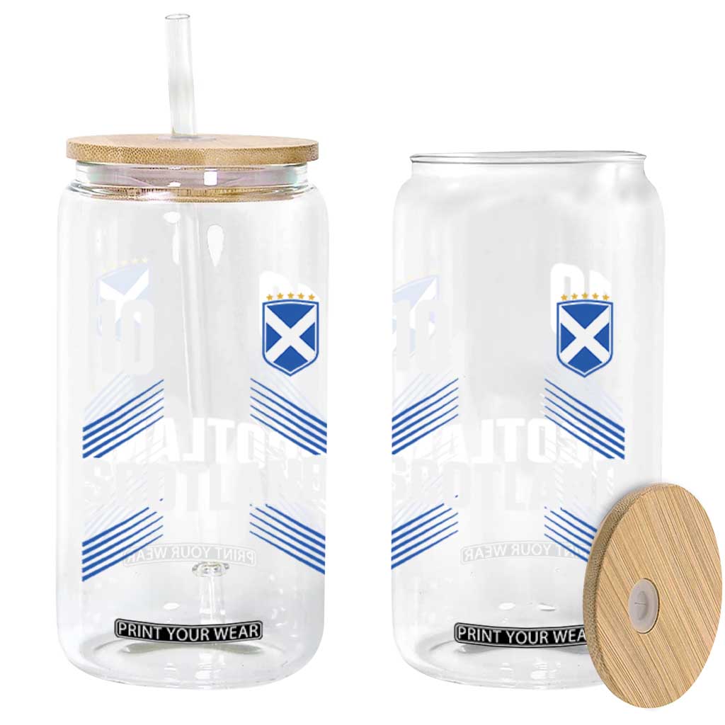 Scotland Soccer Sports Graphic Number 10 Jersey Style Glass Can Proud Scottish Football Fans Game Day Pride TS02 Print Your Wear