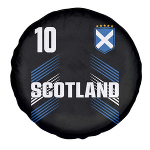 Scotland Soccer Sports Graphic Number 10 Jersey Style Spare Tire Cover Proud Scottish Football Fans Game Day Pride TS02 Print Your Wear