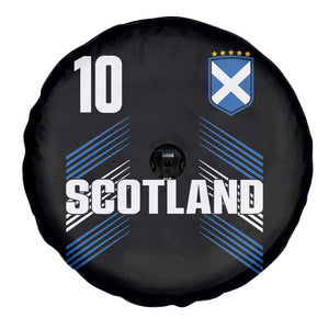 Scotland Soccer Sports Graphic Number 10 Jersey Style Spare Tire Cover Proud Scottish Football Fans Game Day Pride TS02 Print Your Wear