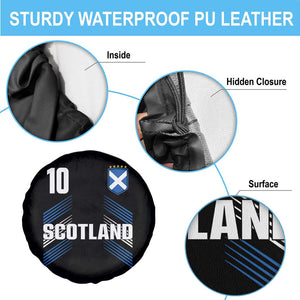Scotland Soccer Sports Graphic Number 10 Jersey Style Spare Tire Cover Proud Scottish Football Fans Game Day Pride TS02 Print Your Wear