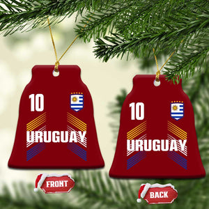 Uruguay Soccer Sports Graphic Number 10 Jersey Style Ceramic Ornament Proud Uruguayan Football Fans Game Day Pride TS02 Print Your Wear