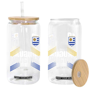Uruguay Soccer Sports Graphic Number 10 Jersey Style Glass Can Proud Uruguayan Football Fans Game Day Pride TS02 Print Your Wear