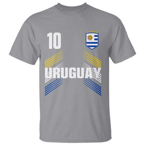 Uruguay Soccer Sports Graphic Number 10 Jersey Style T Shirt Proud Uruguayan Football Fans Game Day Pride TS02 Sport Gray Print Your Wear