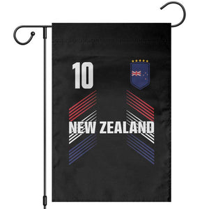 New Zealand Soccer Sports Graphic Number 10 Jersey Style Garden Flag Proud Kiwis Football Fans Game Day Pride TS02 Black Print Your Wear