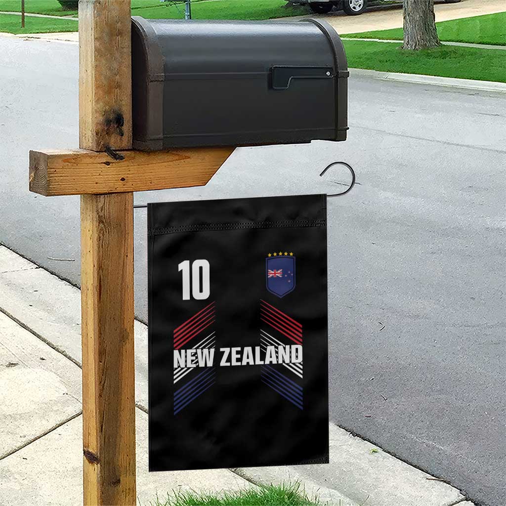 New Zealand Soccer Sports Graphic Number 10 Jersey Style Garden Flag Proud Kiwis Football Fans Game Day Pride TS02 Print Your Wear