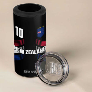 New Zealand Soccer Sports Graphic Number 10 Jersey Style 4 in 1 Can Cooler Tumbler Proud Kiwis Football Fans Game Day Pride TS02 Print Your Wear