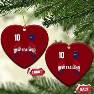 New Zealand Soccer Sports Graphic Number 10 Jersey Style Ceramic Ornament Proud Kiwis Football Fans Game Day Pride TS02 Print Your Wear