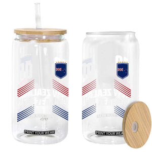 New Zealand Soccer Sports Graphic Number 10 Jersey Style Glass Can Proud Kiwis Football Fans Game Day Pride TS02 Print Your Wear