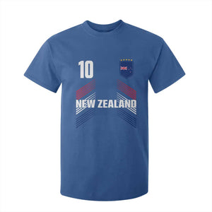 New Zealand Soccer Sports Graphic Number 10 Jersey Style T Shirt For Kid Proud Kiwis Football Fans Game Day Pride TS02 Royal Blue Print Your Wear