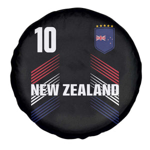 New Zealand Soccer Sports Graphic Number 10 Jersey Style Spare Tire Cover Proud Kiwis Football Fans Game Day Pride TS02 Print Your Wear