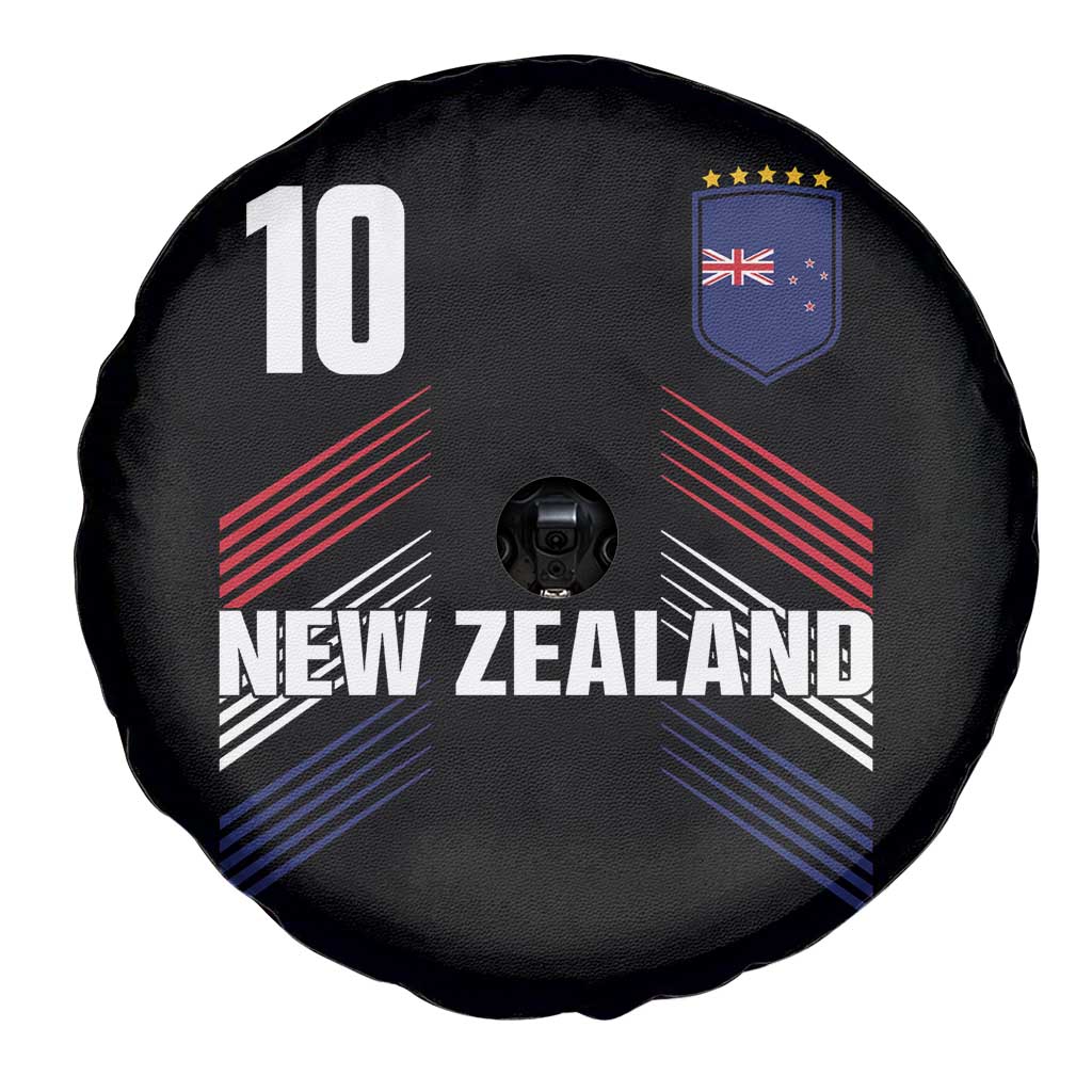 New Zealand Soccer Sports Graphic Number 10 Jersey Style Spare Tire Cover Proud Kiwis Football Fans Game Day Pride TS02 Print Your Wear
