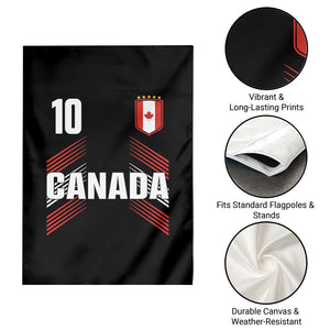 Canada Soccer Sports Graphic Number 10 Jersey Style Garden Flag Proud Canadian Football Fans Game Day Pride TS02 Print Your Wear