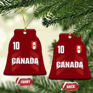 Canada Soccer Sports Graphic Number 10 Jersey Style Ceramic Ornament Proud Canadian Football Fans Game Day Pride TS02 Print Your Wear