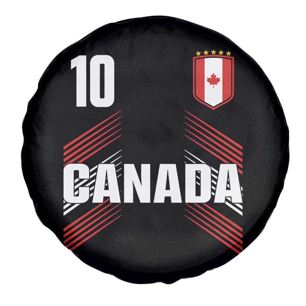 Canada Soccer Sports Graphic Number 10 Jersey Style Spare Tire Cover Proud Canadian Football Fans Game Day Pride TS02 Print Your Wear