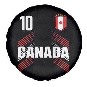 Canada Soccer Sports Graphic Number 10 Jersey Style Spare Tire Cover Proud Canadian Football Fans Game Day Pride TS02 Print Your Wear