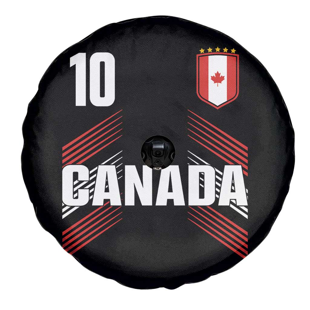 Canada Soccer Sports Graphic Number 10 Jersey Style Spare Tire Cover Proud Canadian Football Fans Game Day Pride TS02 Print Your Wear