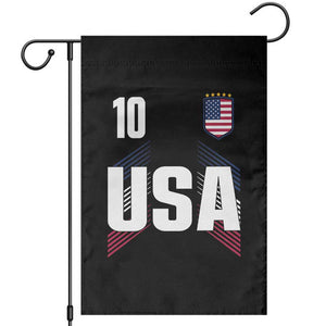 USA Soccer Sports Graphic Number 10 Jersey Style Garden Flag Proud Fans Game Day Pride TS02 Black Print Your Wear
