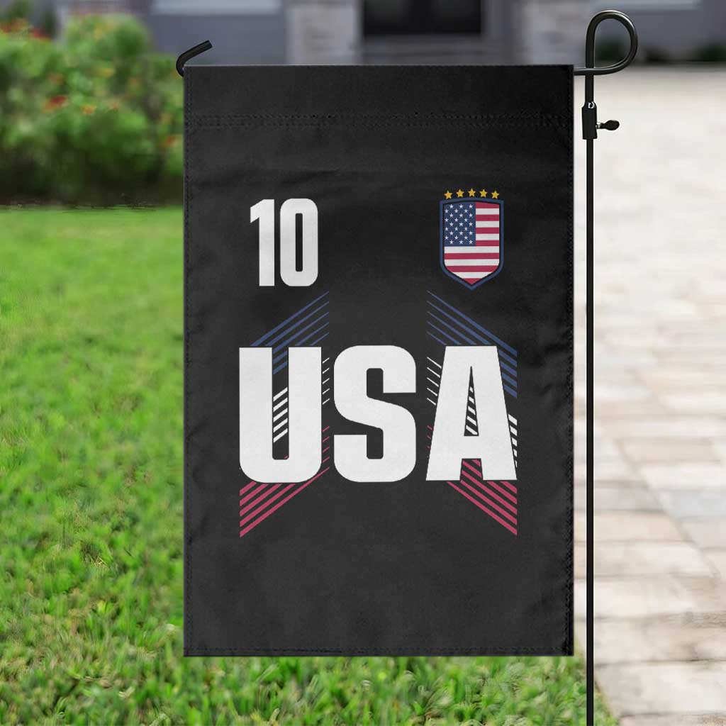 USA Soccer Sports Graphic Number 10 Jersey Style Garden Flag Proud Fans Game Day Pride TS02 Print Your Wear