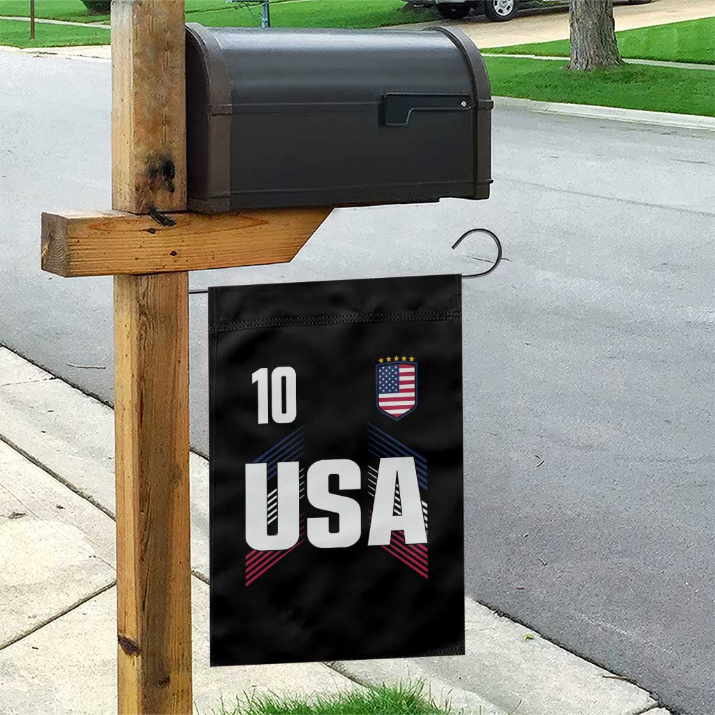 USA Soccer Sports Graphic Number 10 Jersey Style Garden Flag Proud Fans Game Day Pride TS02 Print Your Wear