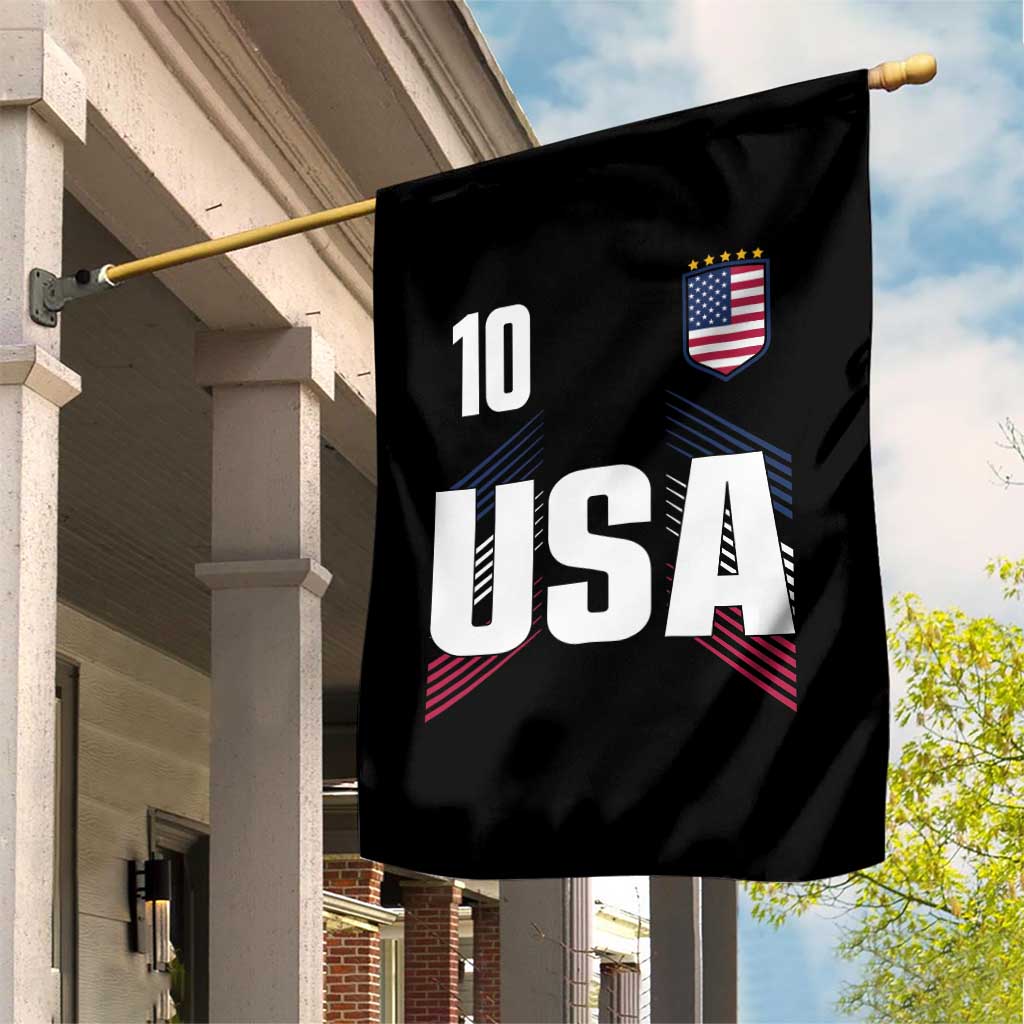USA Soccer Sports Graphic Number 10 Jersey Style Garden Flag Proud Fans Game Day Pride TS02 Print Your Wear