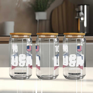 USA Soccer Sports Graphic Number 10 Jersey Style Glass Can Proud Fans Game Day Pride TS02 Print Your Wear