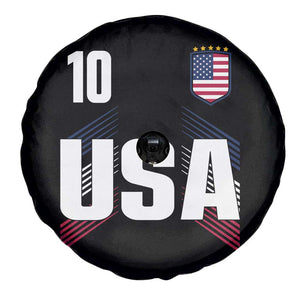 USA Soccer Sports Graphic Number 10 Jersey Style Spare Tire Cover Proud Fans Game Day Pride TS02 Print Your Wear