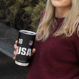 USA Soccer Sports Graphic Number 10 Jersey Style Tumbler Cup Proud Fans Game Day Pride TS02 Print Your Wear