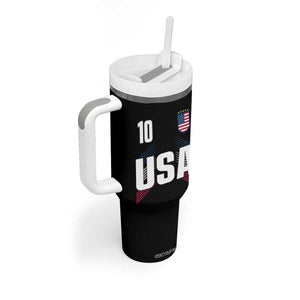 USA Soccer Sports Graphic Number 10 Jersey Style Tumbler With Handle Proud Fans Game Day Pride TS02 Print Your Wear