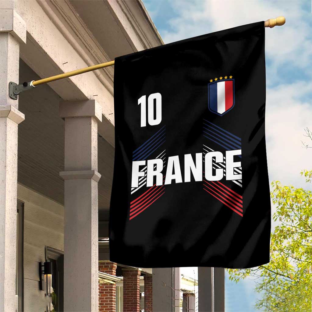 France Soccer Sports Graphic Number 10 Jersey Style Garden Flag Proud French Football Fans Game Day Pride TS02 Print Your Wear