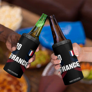 France Soccer Sports Graphic Number 10 Jersey Style 4 in 1 Can Cooler Tumbler Proud French Football Fans Game Day Pride TS02 Print Your Wear