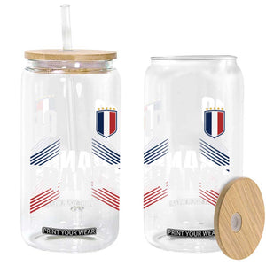 France Soccer Sports Graphic Number 10 Jersey Style Glass Can Proud French Football Fans Game Day Pride TS02 Print Your Wear