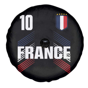 France Soccer Sports Graphic Number 10 Jersey Style Spare Tire Cover Proud French Football Fans Game Day Pride TS02 Print Your Wear