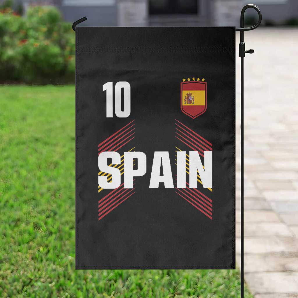 Spain Soccer Sports Graphic Number 10 Jersey Style Garden Flag Proud Spanish Football Fans Game Day Pride TS02 Print Your Wear