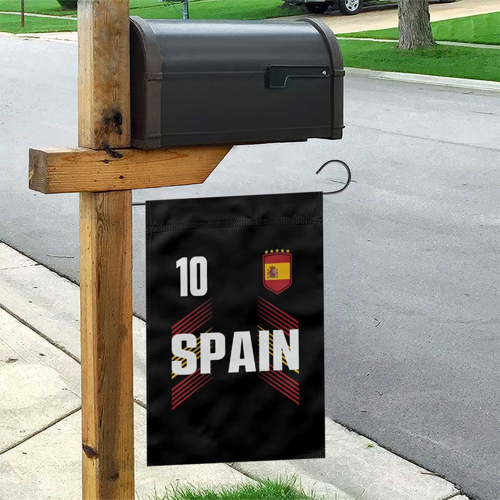 Spain Soccer Sports Graphic Number 10 Jersey Style Garden Flag Proud Spanish Football Fans Game Day Pride TS02 Print Your Wear