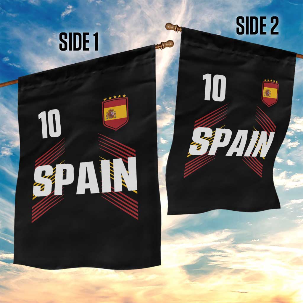 Spain Soccer Sports Graphic Number 10 Jersey Style Garden Flag Proud Spanish Football Fans Game Day Pride TS02 Print Your Wear