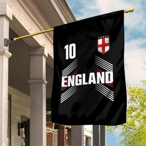England Soccer Sports Graphic Number 10 Jersey Style Garden Flag Proud St George Cross Football Fans Game Day Pride TS02 Print Your Wear